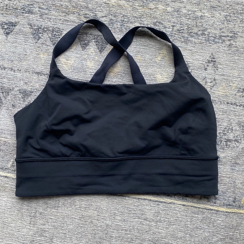 Lululemon black sports bra sz 8